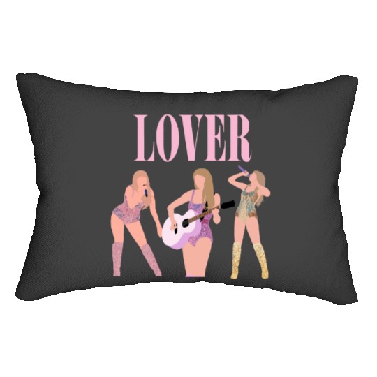 taylorswift lover eras tour art Lumbar Pillows