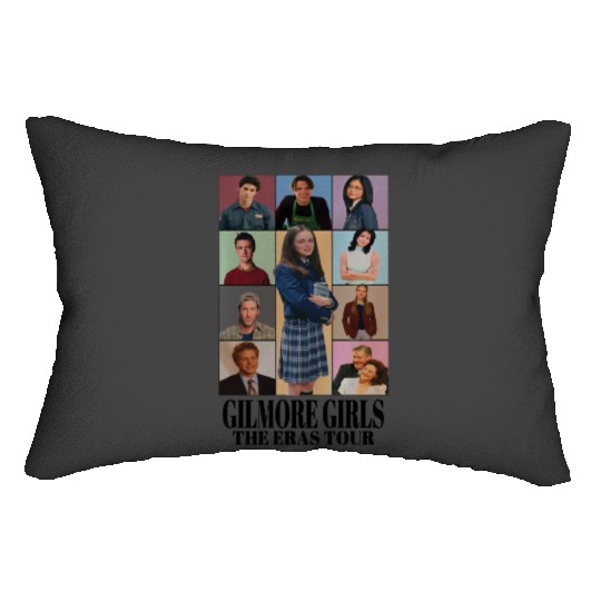 Black _ Gilmore s Eras Tour , Eras Tour GG Edition, Rory Gilmore , Eras Tour , Sw Lumbar Pillows