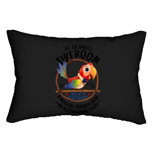 Retro Disneyland Enchanted Tiki Room Lumbar Pillows