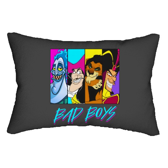 Retro Disney Villains Bad Boy Lumbar Pillows Hades Captain Hook Scar Jafar Lumbar Pillows