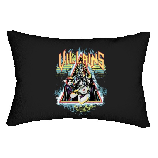 Retro Disney Villains Characters Maleficent Ursula Evil Lumbar Pillows