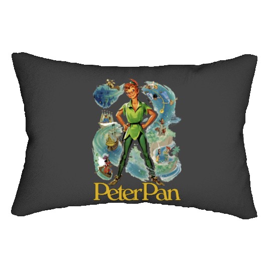Peter Pan Lumbar Pillows, Never Grow up Lumbar Pillows, Neverland Lumbar Pillows, Disney Lumbar Pillows, Disneyland Family Lumbar Pillows