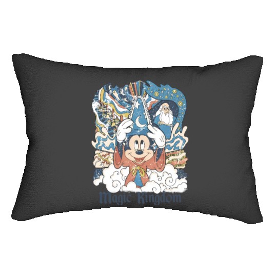 Vintage Magic Kingdom tanks, Disneyland Lumbar Pillows, Retro Mickey Mouse Lumbar Pillows