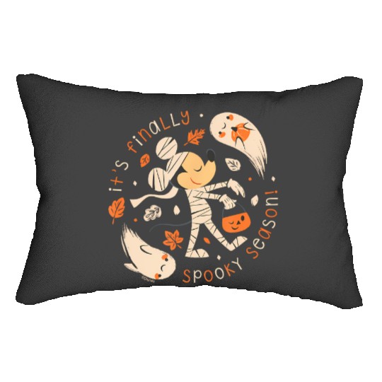 Disney mickey mouse halloween its finally spooky season Lumbar Pillows