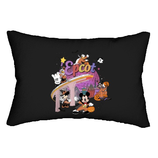 Disney Epcot Halloween  Lumbar Pillows, Mickey and Friends