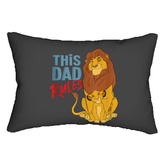 Disney The Lion King Simba and Mufasa This Dad R Lumbar Pillows