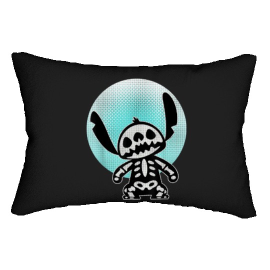 Disney Stitch Skeleton Halftone Lumbar Pillows