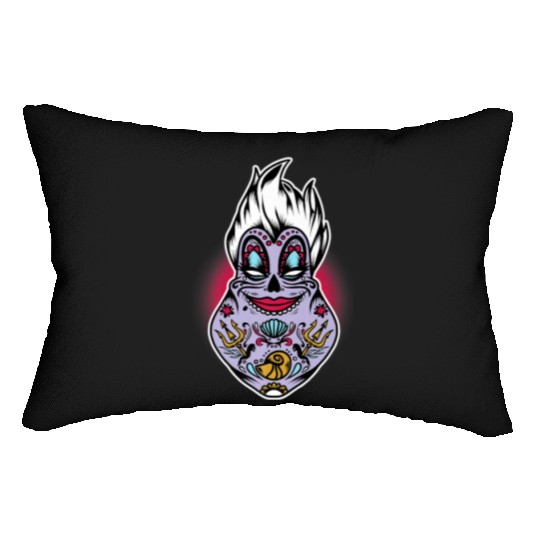 Disney Villains Halloween Ursula Sugar Skull Pre Lumbar Pillows