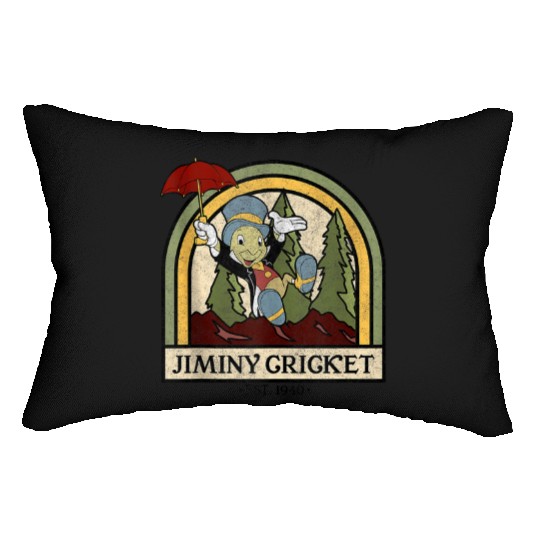 Disney Pinocchio Jiminy Cricket Established 1940 Lumbar Pillows