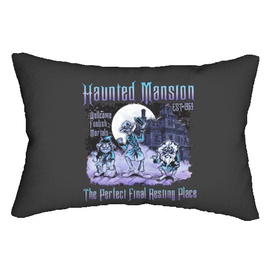 Retro Disneyland Haunted Mansion Lumbar Pillows