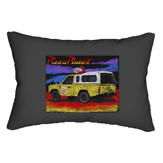 Disney Pixar Toy Story Pizza Planet Truck Distressed Lumbar Pillows,