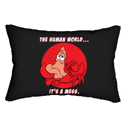 Disney The Little Mermaid Lumbar Pillows, Sebastian Crab The Human World