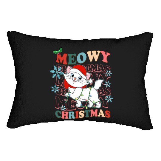 Disney Aristocats Santa Marie Christmas Lights Lumbar Pillows