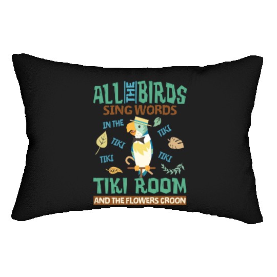 Retro Disneyland Enchanted Tiki Room Lumbar Pillows