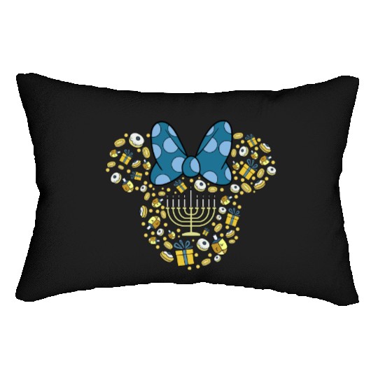 Disney Minnie Mouse Hanukkah Chanukah Lumbar Pillows,Happy Hanukkah Lumbar Pillows