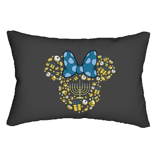 Disney Minnie Mouse Hanukkah Chanukah Lumbar Pillows,Happy Hanukkah Lumbar Pillows