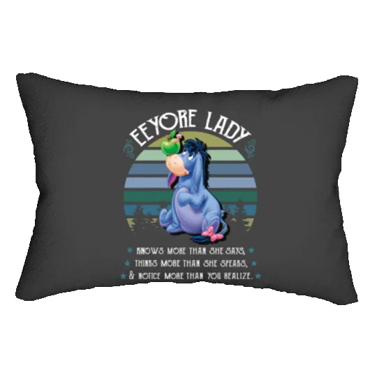 Christmas Gift, Eeyore Lumbar Pillows, Eeyore Unisex Lumbar Pillows, Disney Eeyore Lumbar Pillows