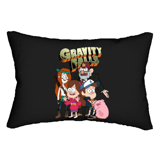 Gravity Falls Family Dynamics Lumbar Pillows, Disney Gravity Falls 90s Lumbar Pillows