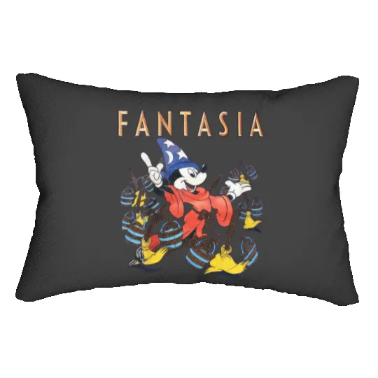 Disney Fantasia Sorcerer Mickey Mouse Magic Wizard Retro Lumbar Pillows