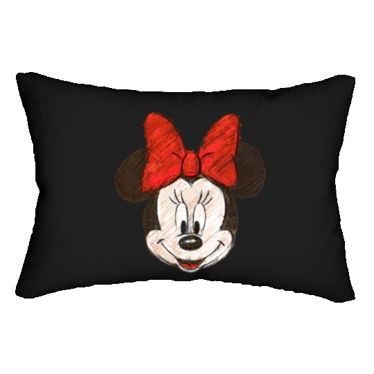 Minnie Sketch Minnie Vintage Lumbar Pillows, Disney Vintage Lumbar Pillows