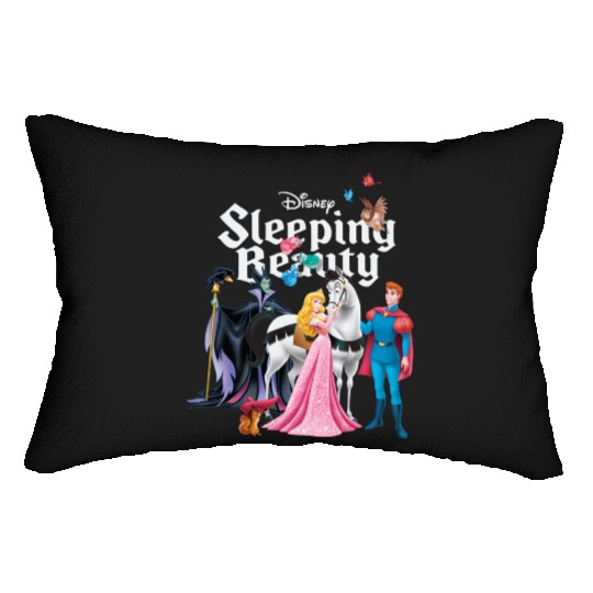 Vintage Sleeping Beauty Lumbar Pillows, Aurora Princess Lumbar Pillows, Disneyland Lumbar Pillows