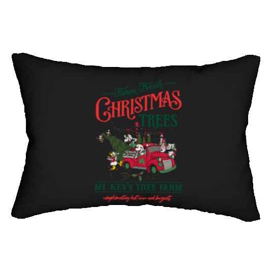 Farm Fresh Christmas tree Lumbar Pillows, Disney Christmas Lumbar Pillows
