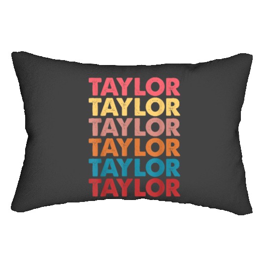 Discover First Name Vintage Taylor I Love Taylor Lumbar Pillows