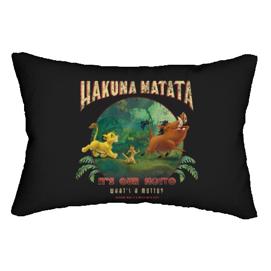 Disney Lion King Hakuna Matata Motto Simba Timon Pumbaa Lumbar Pillows