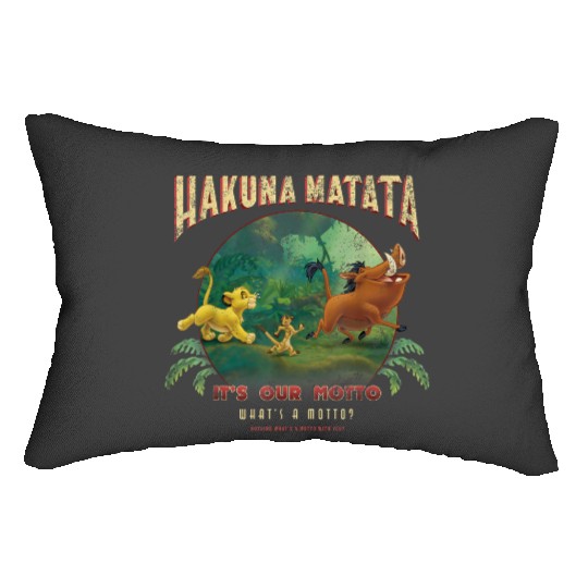 Disney Lion King Hakuna Matata Motto Simba Timon Pumbaa Lumbar Pillows