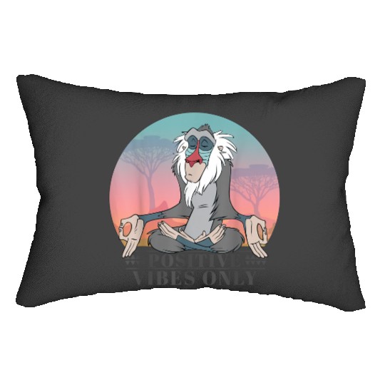 Disney The Lion King Rafiki Positive Vibes Only Vintage Lumbar Pillows