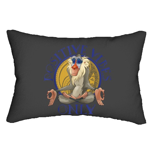 Discover Disney Lion King Rafiki Meditating Positive Vibes Only Lumbar Pillows