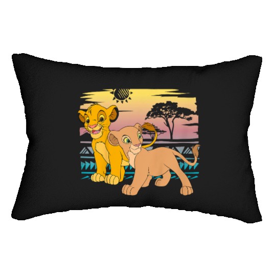 Disney The Lion King Young Simba Nala 90s Lumbar Pillows