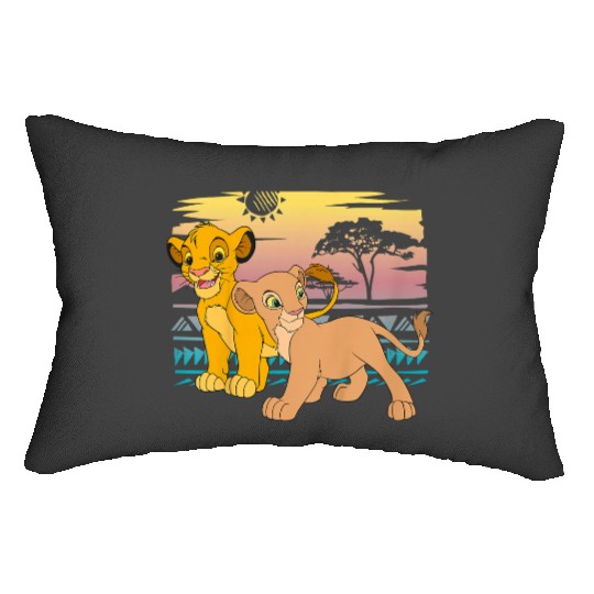 Disney The Lion King Young Simba Nala 90s Lumbar Pillows