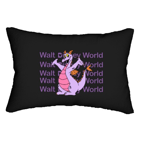 Figment Lumbar Pillows, Disney Epcot Lumbar Pillows, Purple Dragon Lumbar Pillows