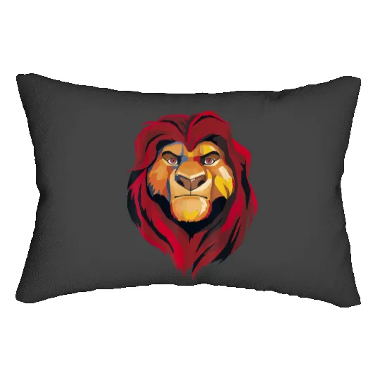 Disney The Lion King Mufasa Artistic Painted Portrait Lumbar Pillows