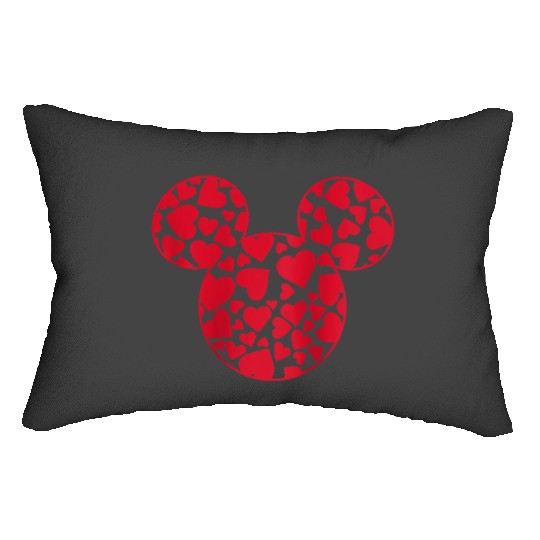 Disney Mickey And Friends Valentine's Day Mickey Heart Fill Raglan Lumbar Pillows