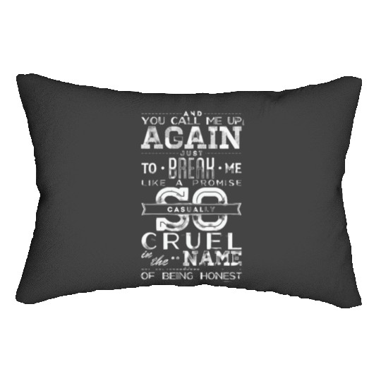 Discover All Too Well Taylor Lumbar Pillows