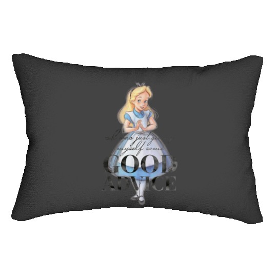 Disney 100th Anniversary Alice In Wonderland - Classic Fit Grey Short Sleeve Lumbar Pillows