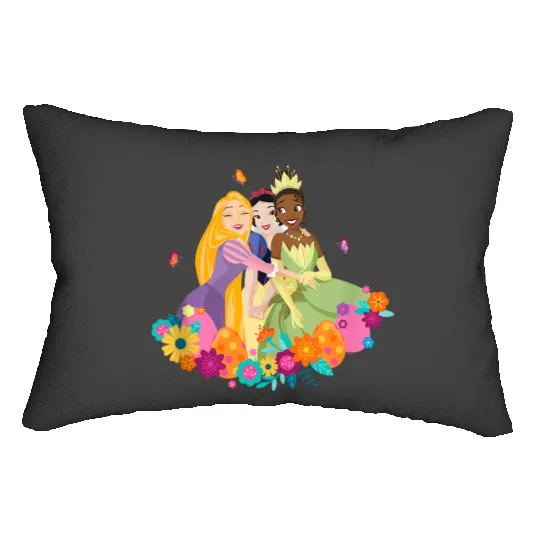 Disney Princess Rapunzel Snow White Tiana Spring Easter Eggs Gifts Lumbar Pillows