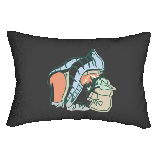 Grogu and Ahsoka Tano Lumbar Pillows, Disney Star Wars Lumbar Pillows