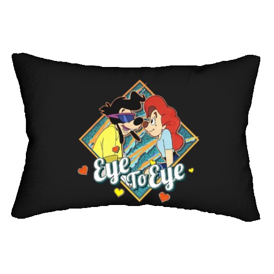 Retro 90s Disney Couples A Goofy Movie Powerline Roxanne Eye To Eye Lumbar Pillows