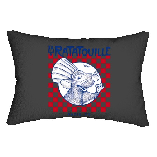 Disney Pixar Ratatouille Remy Paris Checkerboard Lumbar Pillows