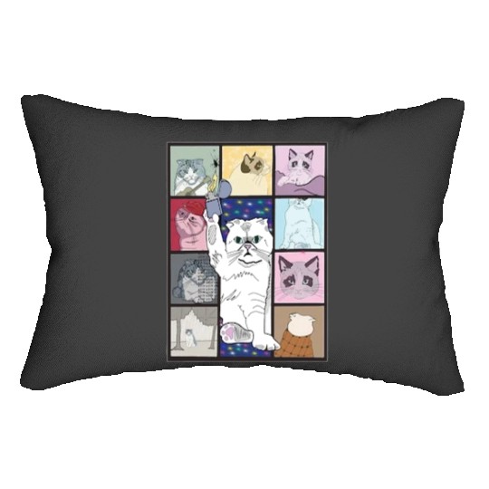 TS Albums , Eras Tour Cat Edition Tee,  Cat T, ie Merch, Midnights Lumbar Pillows