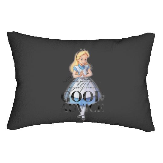 Disney 100th Anniversary Alice In Wonderland - Classic Fit Grey Short Sleeve Lumbar Pillows