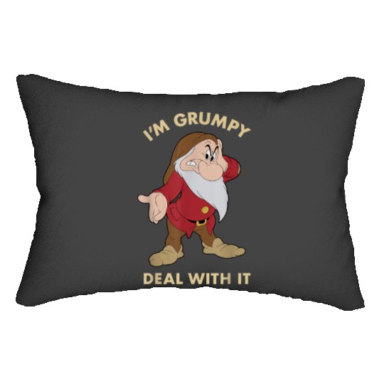 Disney Snow White I 39 M Grumpy Deal With It Portr Lumbar Pillows