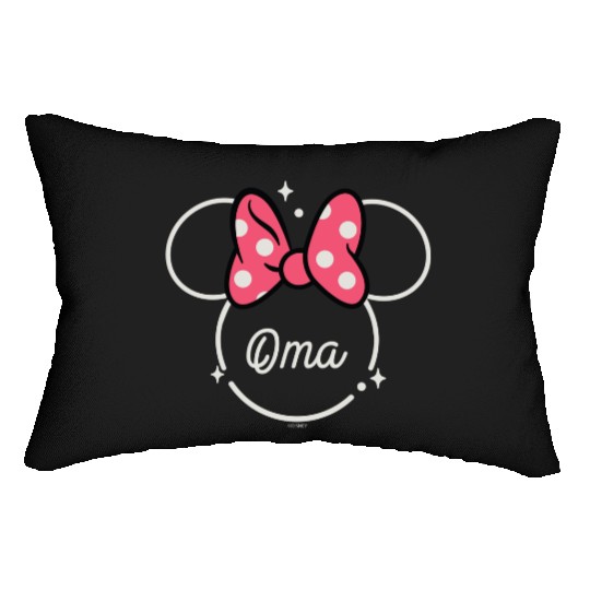 Disney Minnie Mouse Oma Grandma Head Icon Magic Mothers Day Lumbar Pillows