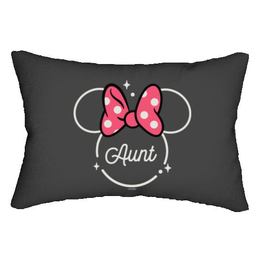 Disney Minnie Mouse Aunt Family Head Icon Magic Mothers Day Lumbar Pillows