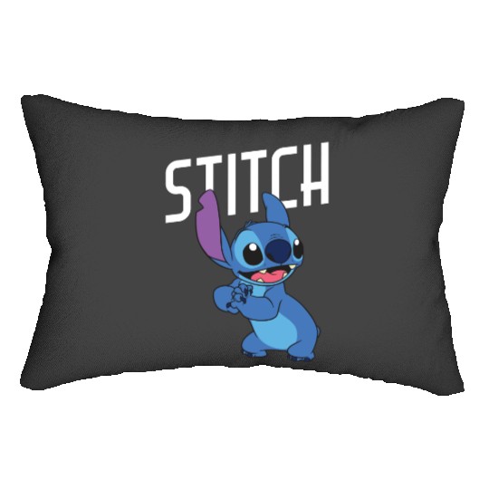 Discover Disney Lilo Stitch Cute Smiling Stitch Big Chest Portrait Lumbar Pillows