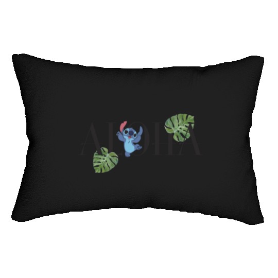 Disney Lilo Stitch Aloha Happy Stitch Dancing Big Logo Lumbar Pillows
