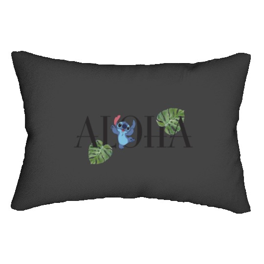 Disney Lilo Stitch Aloha Happy Stitch Dancing Big Logo Lumbar Pillows